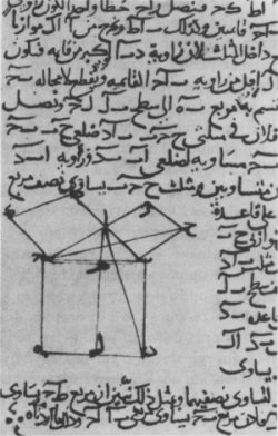 Stroniczka z arabsk wersj dowodu z roku
1258. rdo: Bronowski, s.157